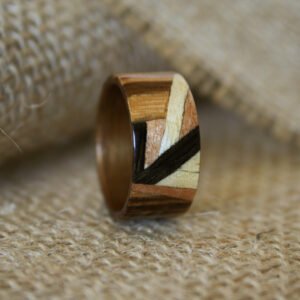 geometric+koa+wooden+ring+with+multiple+inlays Img