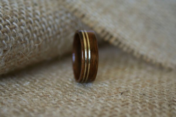 light+indian+rosewood+ring+with+double+metal+inlay Img